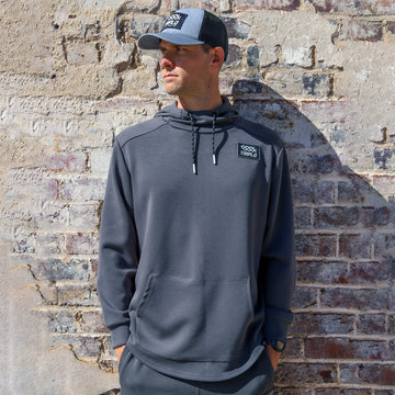 LUXE PERFORMANCE HOODIE - CHARCOAL