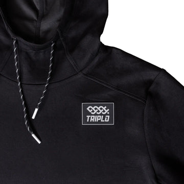 LUXE PERFORMANCE HOODIE - BLACK